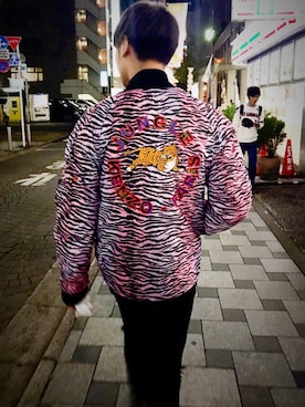 「KENZO」｜「アイテム（ブルゾン）」を使った、SEIJIRO MAEZAWAさん（メンズ・172cm）の秋コーディネート