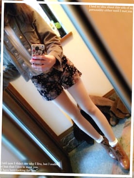 「OZOC（オゾック）のアイテム（ジャケット/アウター）」を使った、yuさん（レディース・166cm）の秋コーディネート