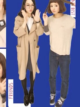 「KBF（ケイビーエフ）のアイテム（ジャケット/アウター）」を使った、なつこさん（メンズ・161cm）の春コーディネート
