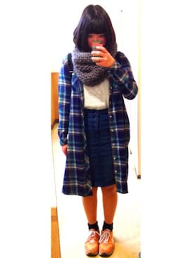 h!nåさん（レディース・163cm）の冬コーディネート