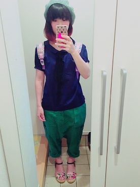 「fafa（フェフェ）のアイテム」を使った、ぺんさん（レディース・157cm）の夏コーディネート