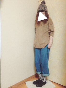 izuさん（レディース・157cm）の冬コーディネート