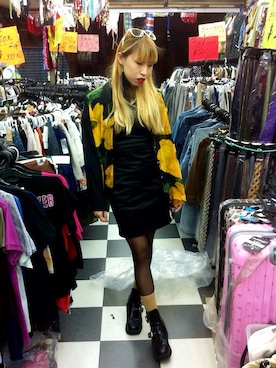 「Jeffrey Campbell（ジェフリーキャンベル）のアイテム（その他シューズ）」を使った、Kappa Kelly Hoさん（レディース・160cm）の秋コーディネート
