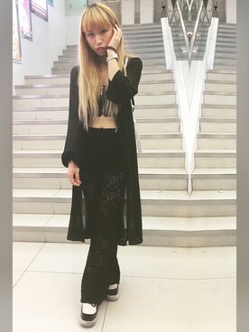 「hot」｜Kappa Kelly Hoさん（レディース・160cm・20代）の夏コーディネート