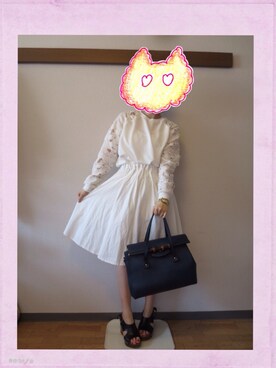 「アイテム（ハンドバッグ、ブルー系）」を使った、りったさん（レディース・153cm）の春コーディネート