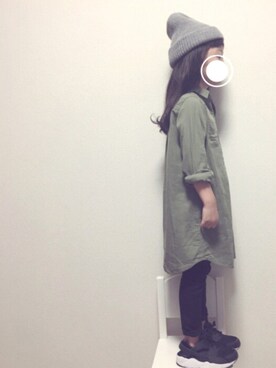 「ハラチ」｜「アイテム（ワンピース/ドレス）」を使った、chichichiiiさん（キッズ・110cm）の秋コーディネート