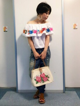 tacco☻さん（レディース・154cm）の夏コーディネート