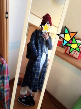 「ベンデイビス」｜「アイテム（シャツワンピース）」を使った、吉田さんさん（レディース・155cm）の秋コーディネート