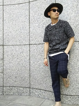 Yasunori Chijiwaさん（メンズ・175cm）の夏コーディネート