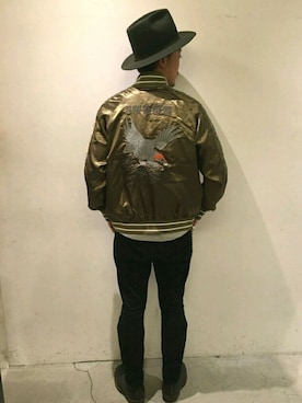 「和風」｜「アイテム（ブルゾン）」を使った、Yasunori Chijiwaさん（メンズ・175cm）の秋コーディネート