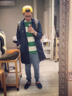 ぽんぽこKJさん（メンズ・166cm）の春コーディネート