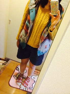 「FINAL DECISION（ファイナルディシジョン）のアイテム（その他アウター）」を使った、     ぶ   ん     さん（レディース・158cm）の秋コーディネート