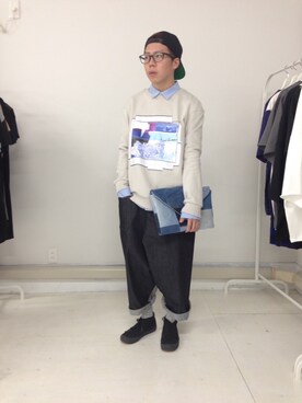 「SHUTTLE（シャトル）のアイテム」を使った、なおいさん（メンズ・163cm）の夏コーディネート