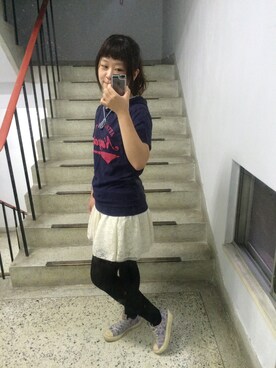 「5（ファイブ）のアイテム（その他トップス）」を使った、Rubyさん（レディース・168cm）の春コーディネート