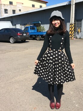 「etudeのアイテム（ファンデーション、ピンク系）」を使った、Rubyさん（レディース）の冬コーディネート