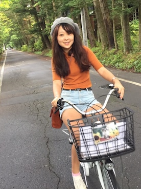 「軽井沢」｜Rubyさん（レディース・168cm）の秋コーディネート