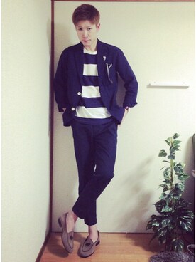 「アイテム（その他アウター）」を使った、YANさん（メンズ・167cm・20代）の夏コーディネート