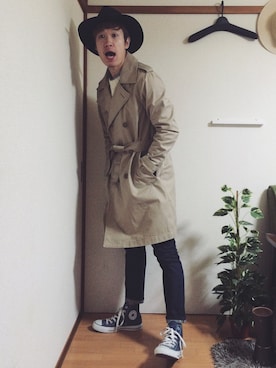 「アイテム（その他アウター）」を使った、YANさん（メンズ・167cm・20代）の秋コーディネート