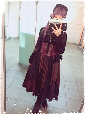 「ALGONQUINS（アルゴンキン）のアイテム（Tシャツ/カットソー）」を使った、椎名皐月Shiina Satsukiさん（レディース・151cm）の春コーディネート