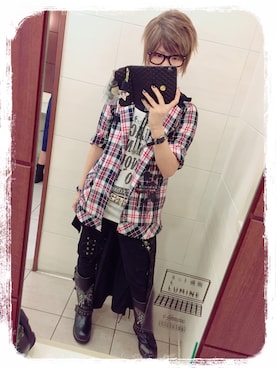 「ALGONQUINS（アルゴンキン）のアイテム（ブーツ）」を使った、椎名皐月Shiina Satsukiさん（レディース・151cm）の夏コーディネート