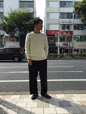 「アダムエロペ」｜西川卓さん（メンズ・169cm）の秋コーディネート