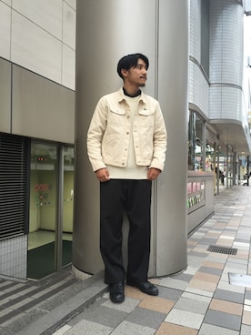 「アダムエロペ」｜西川卓さん（メンズ・169cm）の秋コーディネート