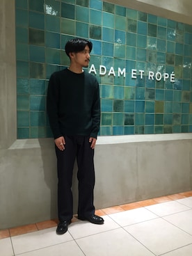 「アダムエロペ」｜西川卓さん（メンズ・169cm）の冬コーディネート