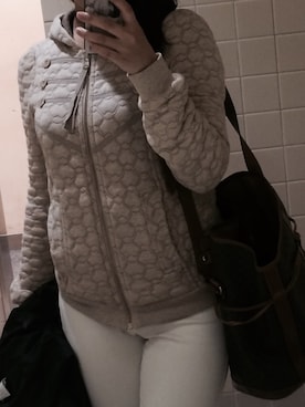 「Marc by Marc Jacobs（マークバイマークジェイコブス）のアイテム（パーカー）」を使った、aym♡さん（レディース・158cm）の春コーディネート