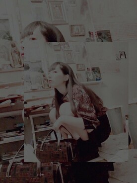 「アイテム（その他トップス、ブラウン系）」を使った、AONUさん（レディース・161cm）の夏コーディネート