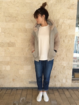 「AMBELL（アンベル）のアイテム」を使った、Nさん（レディース・163cm）の秋コーディネート