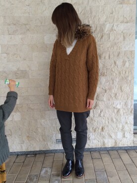 「AMBELL（アンベル）のアイテム」を使った、Nさん（レディース・163cm）の秋コーディネート