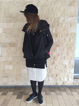 「HYKE」｜「アイテム（ワンピース/ドレス）」を使った、Nさん（レディース・163cm）の秋コーディネート