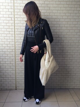 「AMBELL（アンベル）のアイテム」を使った、Nさん（レディース・163cm）の冬コーディネート