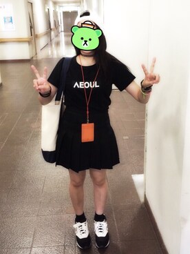 「NOHANT（ノアン）のアイテム」を使った、Ami さん（レディース・144cm）の夏コーディネート