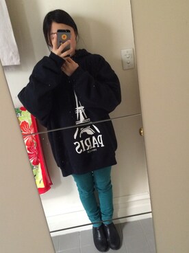 「フード」｜Ami さん（レディース・144cm）の秋コーディネート