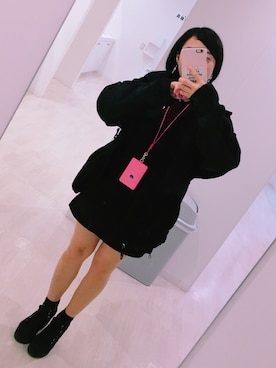 「Aラインスカート」｜「アイテム（ワンピース/ドレス）」を使った、Ami さん（レディース・144cm）の秋コーディネート
