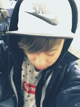 「COMME des GARCONS（コムデギャルソン）のアイテム（ブルゾン）」を使った、RYUZOさん（メンズ・165cm）の冬コーディネート