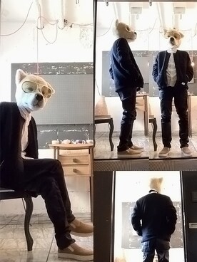 「パイル」｜「アイテム（ブルゾン）」を使った、ザッシュ（仮称）さん（メンズ・171cm）の秋コーディネート