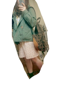 「にゃー」｜「アイテム（その他アウター）」を使った、みちさん（レディース・152cm）の春コーディネート