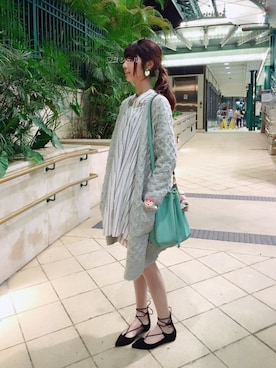 「A land（エーランド）のアイテム（ジャケット/アウター）」を使った、Michelle.wさん（レディース・171cm）の冬コーディネート