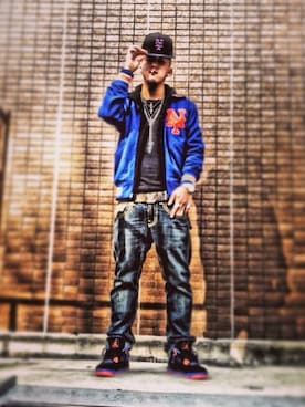 「kicks」｜「アイテム（ジャージ）」を使った、s_h_o_91さん（メンズ・180cm）の春コーディネート