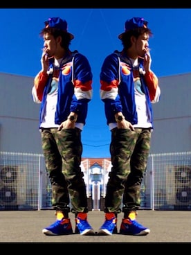「Mitchell&Ness（ミッチェル&ネス）のアイテム（その他アウター）」を使った、s_h_o_91さん（メンズ・180cm）の冬コーディネート