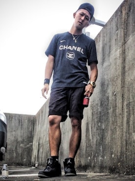 「アイテム（ジャージ）」を使った、s_h_o_91さん（メンズ・180cm・20代）の夏コーディネート