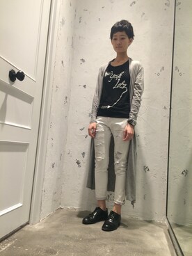 「アイテム（ジャケット/アウター）」を使った、O-tanさん（レディース・168cm）の夏コーディネート