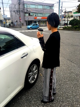 「Vinyl（ヴァイナル）のアイテム」を使った、さくらもちさん（レディース・155cm）の秋コーディネート