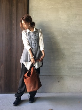 「アンティカ」｜antiquaさん（レディース・168cm）の秋コーディネート