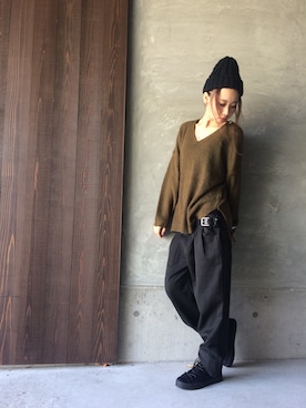 「アンティカ」｜antiquaさん（レディース・157cm）の秋コーディネート