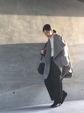 「antiqua（アンティカ）のアイテム（その他アウター）」を使った、antiquaさん（レディース・153cm）の冬コーディネート