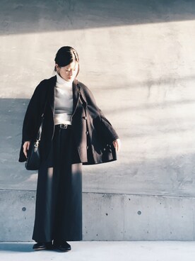 「antiqua（アンティカ）のアイテム（その他アウター）」を使った、antiquaさん（レディース・153cm）の冬コーディネート