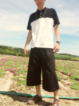 「アイテム（バングル/リストバンド）」を使った、Yujiro Haraguchiさん（メンズ・180cm・20代）の夏コーディネート